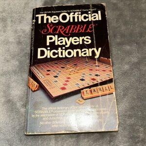 The Official Scrabble Players Dictionary Book, 1978, Paperback